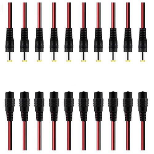 20-connettori-di-alimentazione-dc-jack-con-cavo-lunghezza-50-cm-10-jack-femmina-10-jack-maschio-per-telecamera-cctv-strip-luci-led